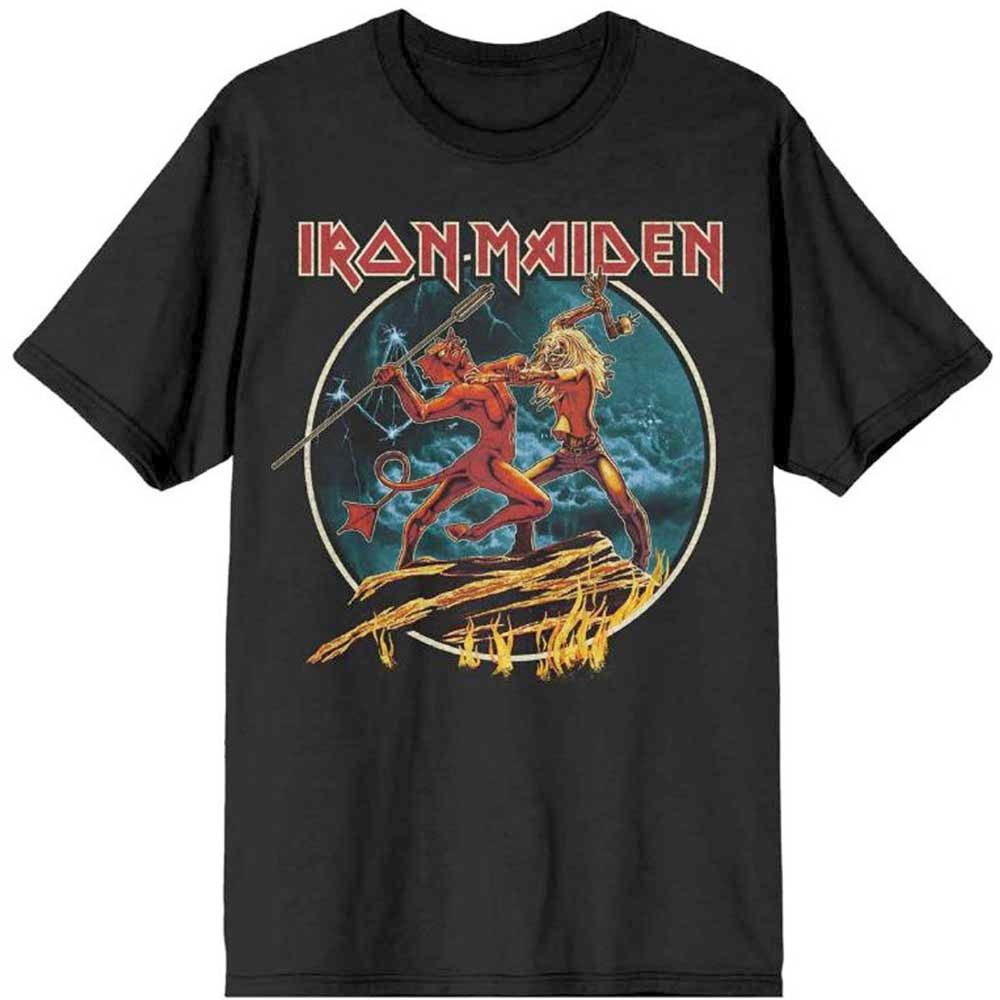 Iron Maiden - Number Of The Beast Run To The Hills Circular Tshirt Homme - Noir